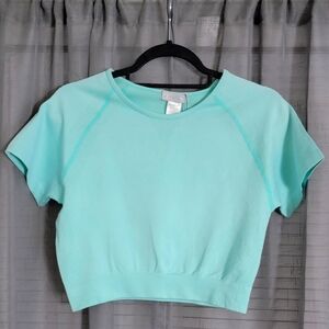 AQ Sport Aqua Cropped Top Size L/XL